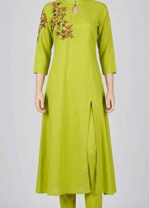 10 kurti set Elegant White Sequined Kurta