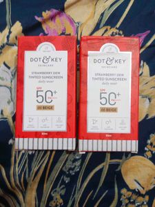 (Pack of 2) DOT &amp; KEY Strawberry Dew Tinted Sunscr