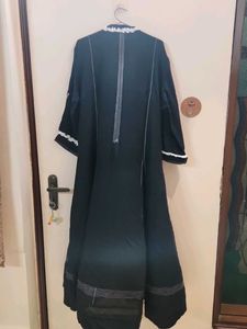 Stylish Black Kurta with White Trim