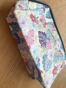 Floral Print Cosmetic Bag