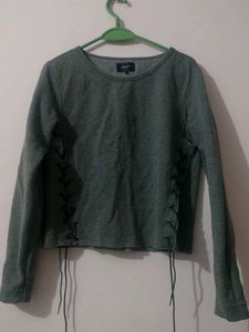 Grey ONLY Long Sleeve Top for winter