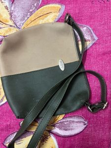 Stylish Two-Tone Clutch Bag