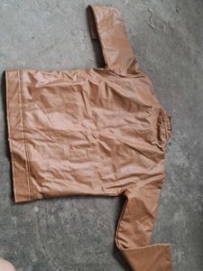 Zara Brown Faux Leather Jacket