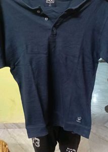 Men's Blue Henley T-Shirt
