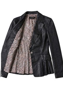 Pierre Cardin Faux Leather Blazer