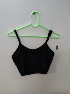 Black Crop Top Bralette✨