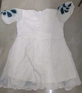 Embroidered White Cotton Kurta