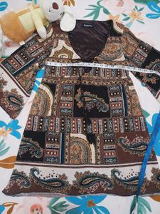 Paisley Print Tiered Dress