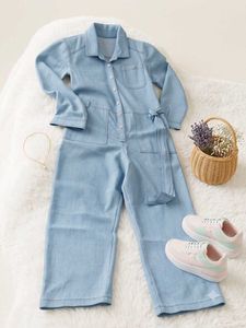 Light Wash Denim Jumpsuit