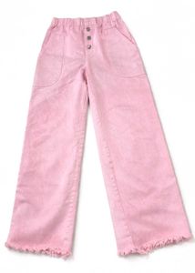 Pink Wide Leg Jeans