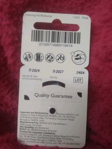 "Signia Hear Aid Batteries 675 No"....