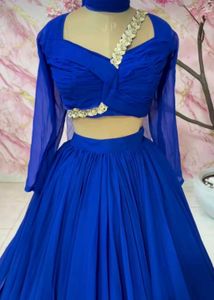 Royal Blue Lehenga Choli Set