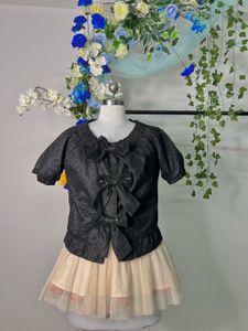 Cute Black Bow Top