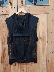 Sleeveless Black Vest