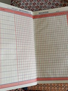 Attendance Register For Office Or School Purpose