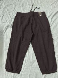 MAX Black Cropped Drawstring Pants