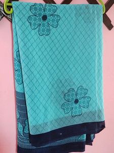 Georgette Saree New No Tag