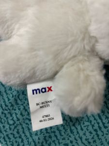 Cute and trendy White Bunny Plush bag chain