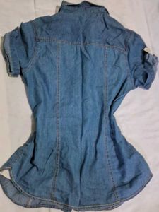 Denim Button-Down shirt.