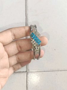 Sparkling Silver Bangle Bracelet