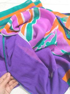 Vibrant Printed Saree