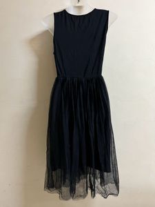Black Designer Net One Piece
