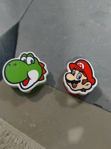 Mario & Yoshi Eraser Set
