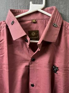 Men's Premium Rose Shirt &amp; Black Trouser Set
