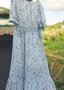 Bohemian Floral Print Maxi Dress