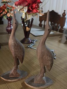 Wooden Bird Showpiece Set