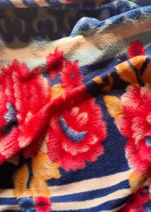 Cozy Floral Fleece Blanket (Double Bed)