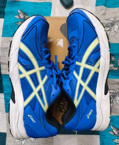 Asics Gel Asro Blue &amp; Yellow Running Shoes