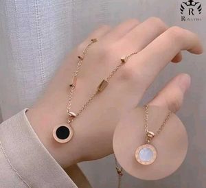 Elegant Roman Numeral Pendant Necklace