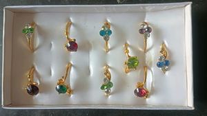 Assorted Gemstone Rings Set