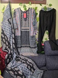 Printed Kurta Set with Dupatta L and xxl