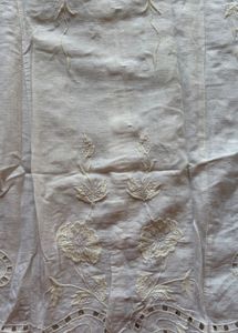 Elegant White Embroidered cutwork tunic