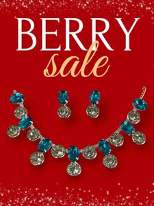 Stunning Blue & Silver Jewelery Set