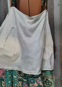 Boho Patchwork Peplum Top