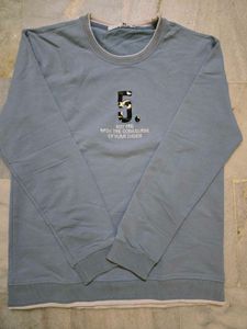 Blue Graphic Sweatshirt
