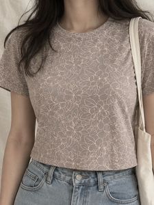 Cute Floral Print T-Shirt