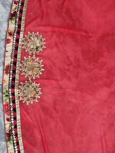 Elegant Embroidered Saree