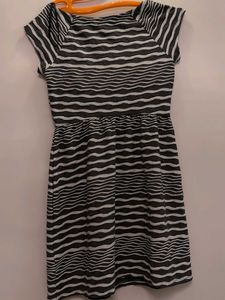 Striped grey and white sunshine Dress