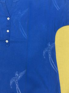 Blue Printed Night Suit