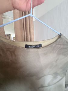 Sheer Long Sleeve Graphic Top