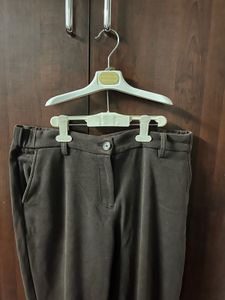 Chic Brown Straight Leg Trousers
