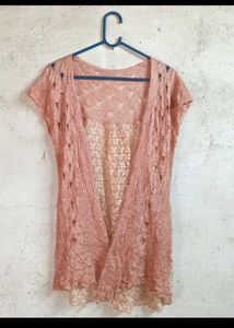 Elegant Black Lace Kurta with Red Trim