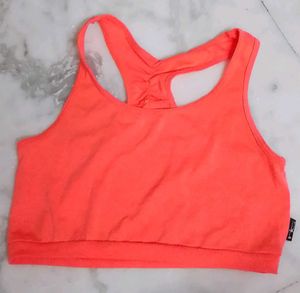 Bright Coral Sports Bra