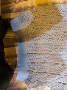 Men's Grey Knit Polo Sweater