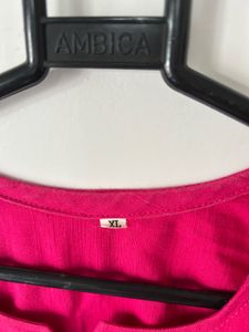 Embroidered Pink Kurta