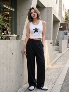 ✨White Tank Top with Black Star
